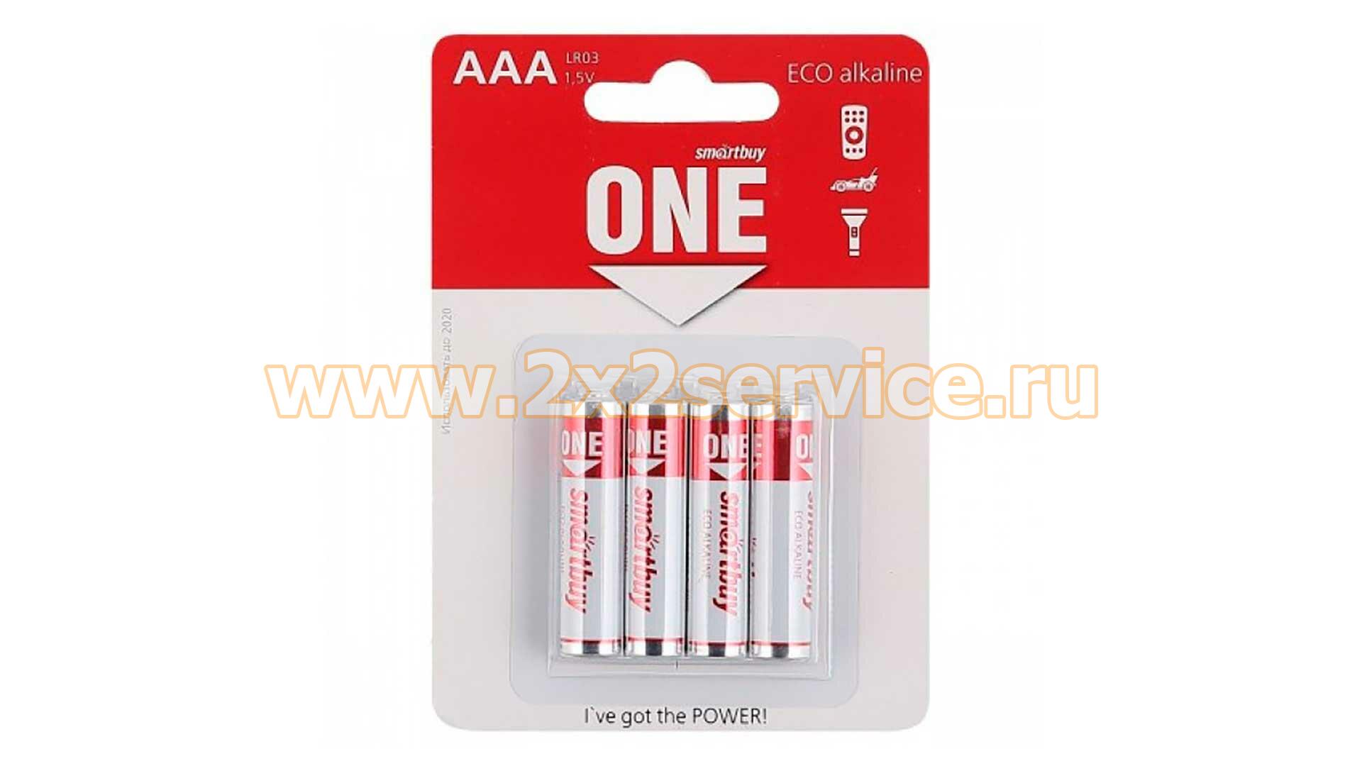 Батарейки SmartBuy Eco Alkaline (AAA) (комплект 4 шт.)