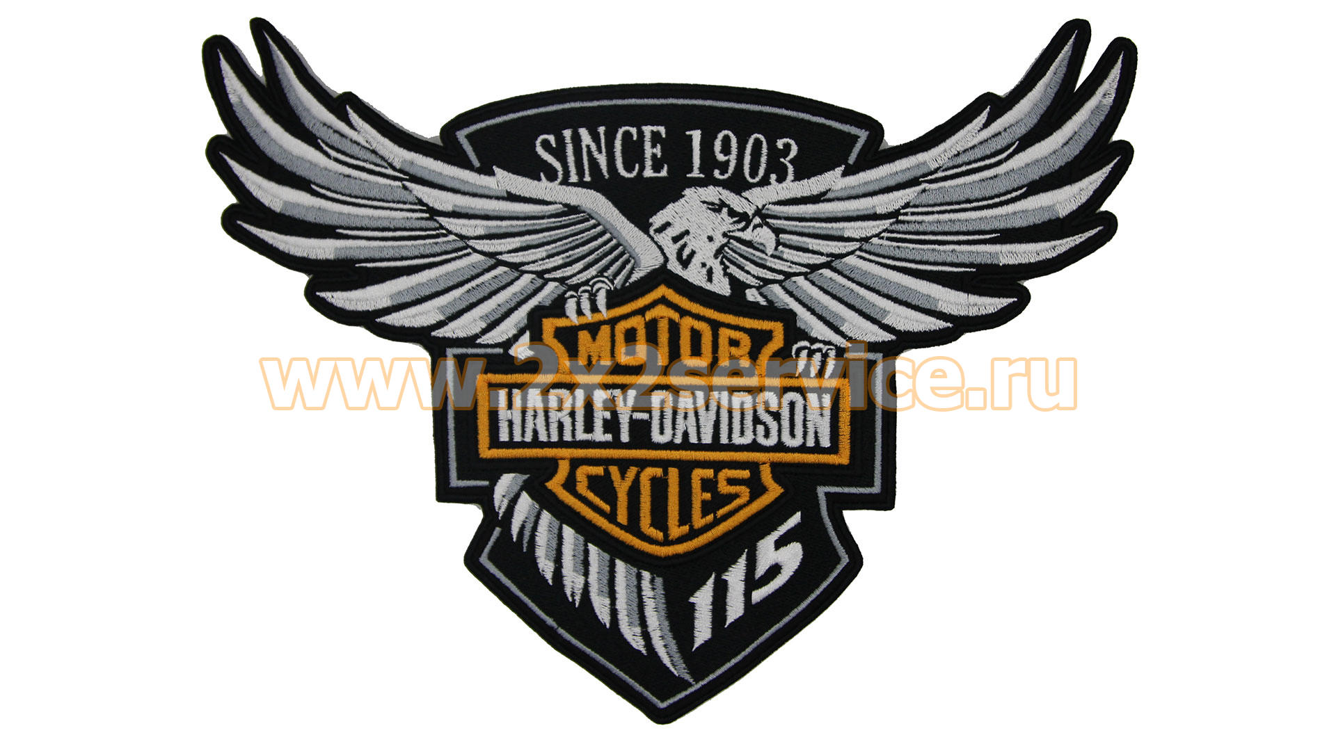 Нашивка, патч, шеврон "Орел Harley Davidson Since 1903" 265x200mm PTC020