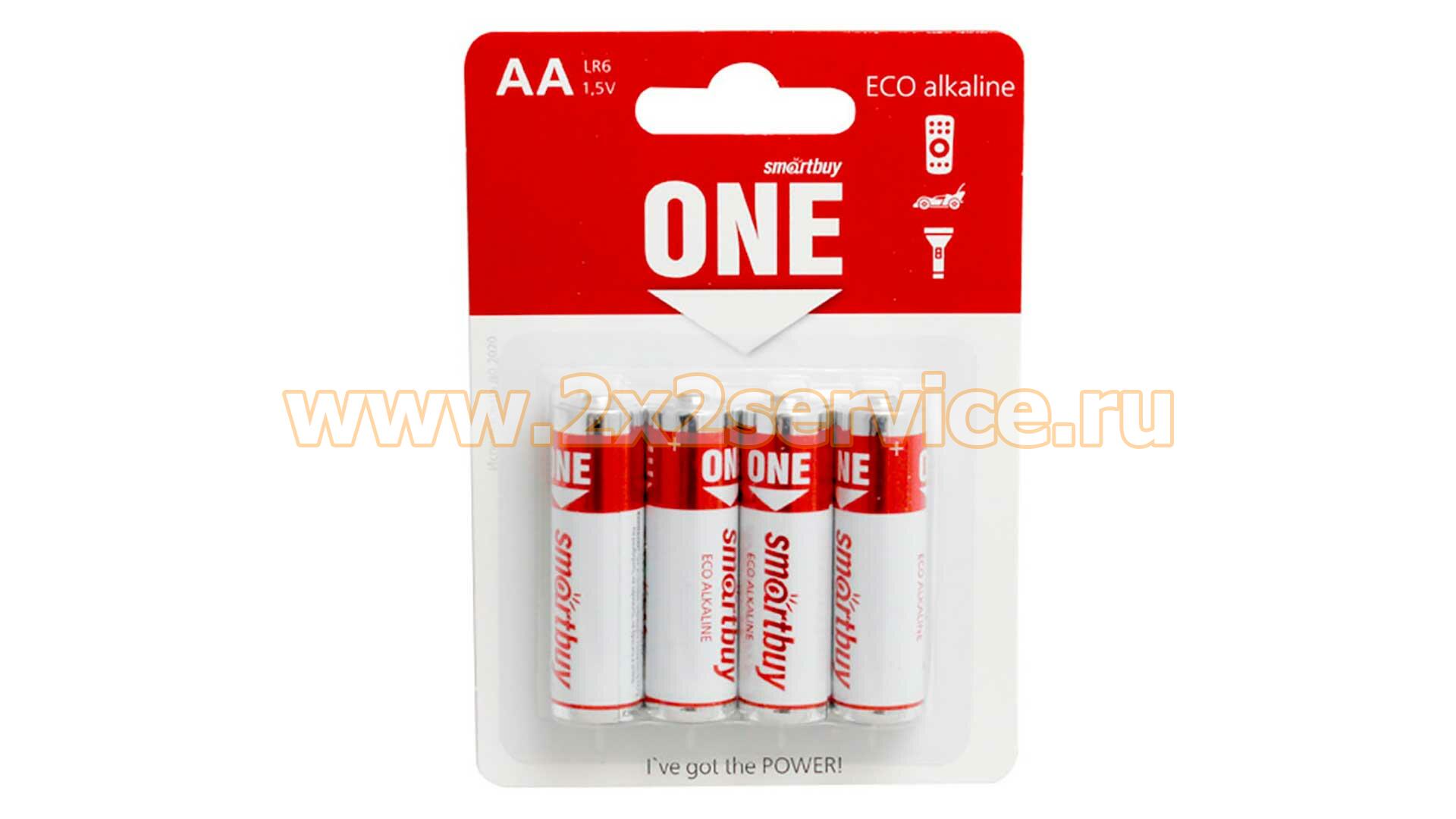 Батарейки SmartBuy Eco Alkaline LR6 (AA) (комплект 4 шт.)