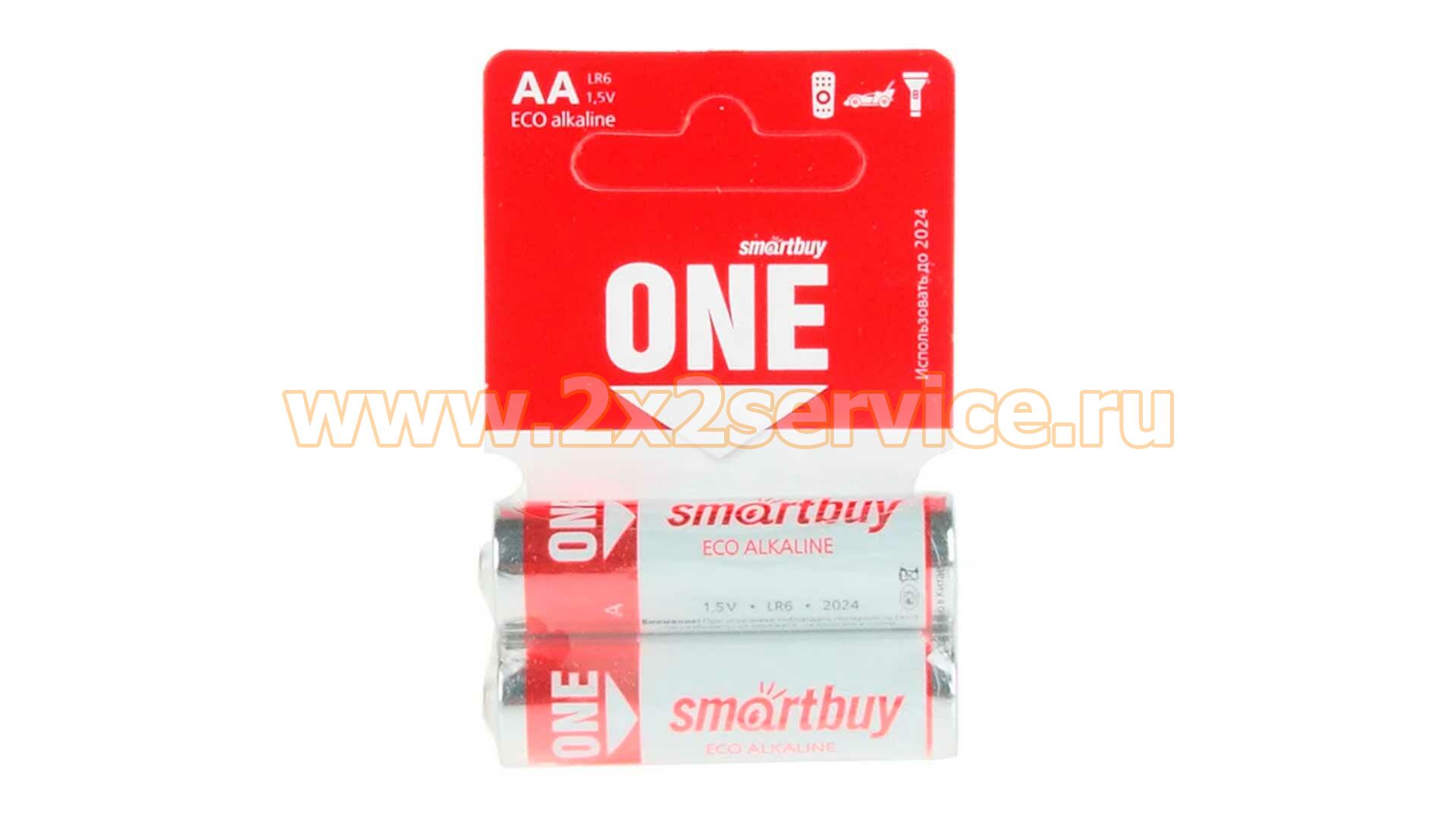 Батарейки SmartBuy Eco Alkaline LR6 (AA) (комплект 2 шт.)