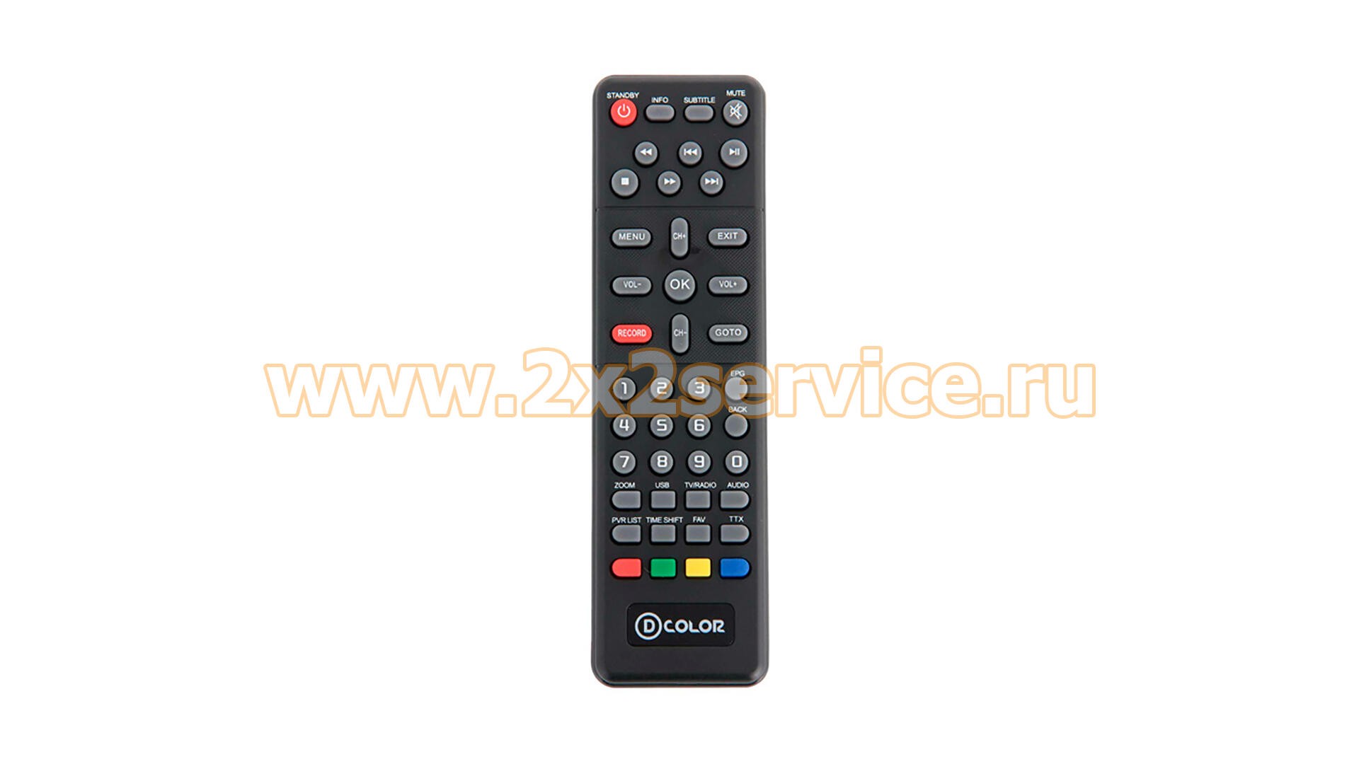 Пульт тв-приставки DVB-T2 D-Color 1000HD