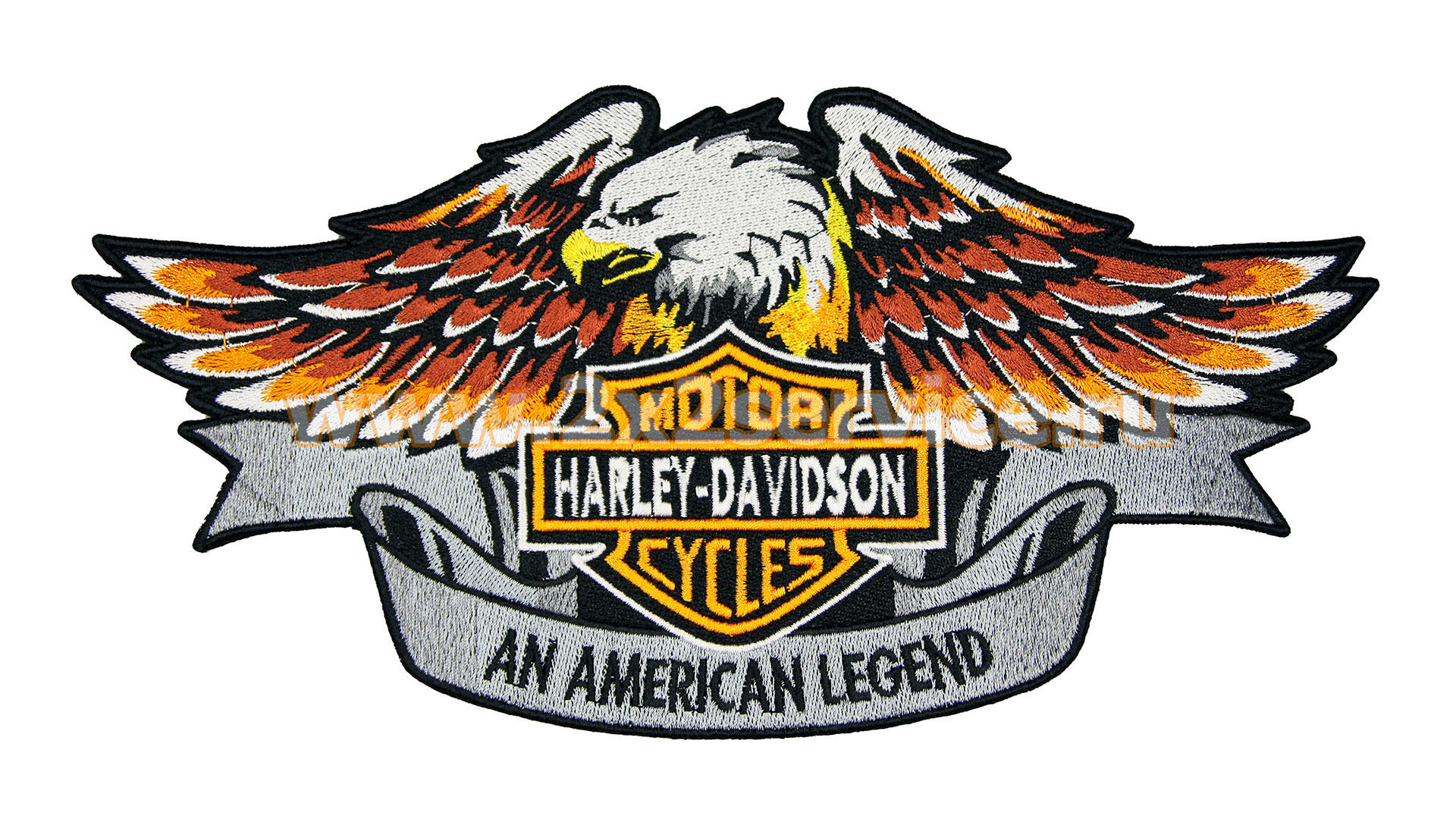 Нашивка, патч, шеврон "Орел Harley Davidson. An American Legend" 255x128mm PTC256