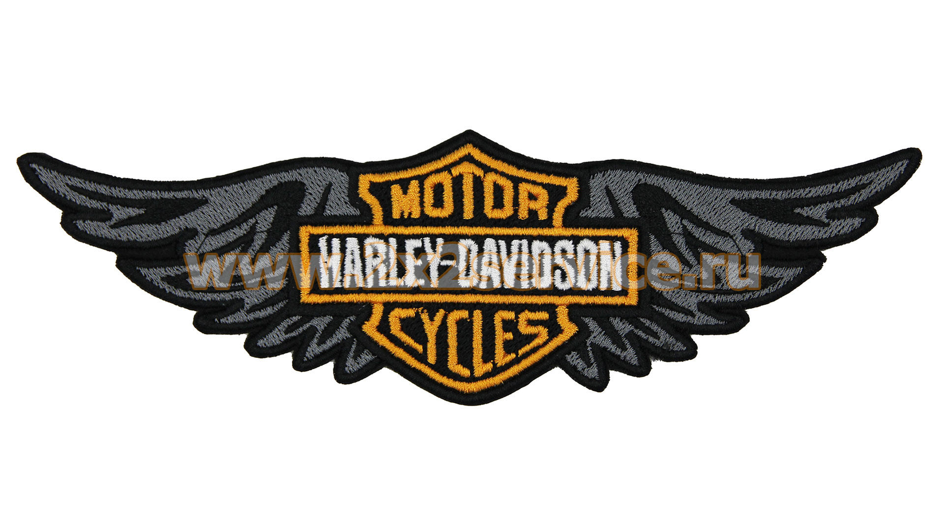 Нашивка, патч, шеврон "Harley Davidson. Крылья" 185x55mm PTC268