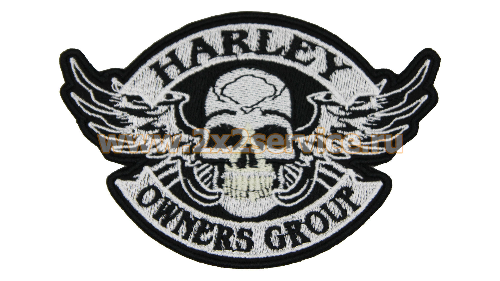Нашивка, патч, шеврон "Harley Owners Group" 110x74mm PTC261