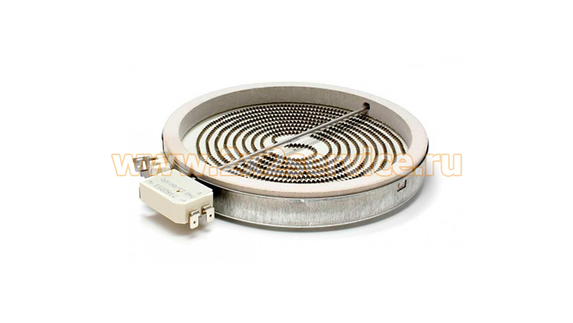 Конфорка 165mm 1200W стеклокерамической поверхности Whirlpool (481231018887)