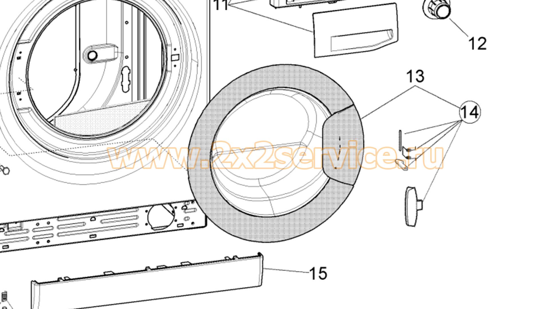 Люк в сборе Hotpoint (C90000184)