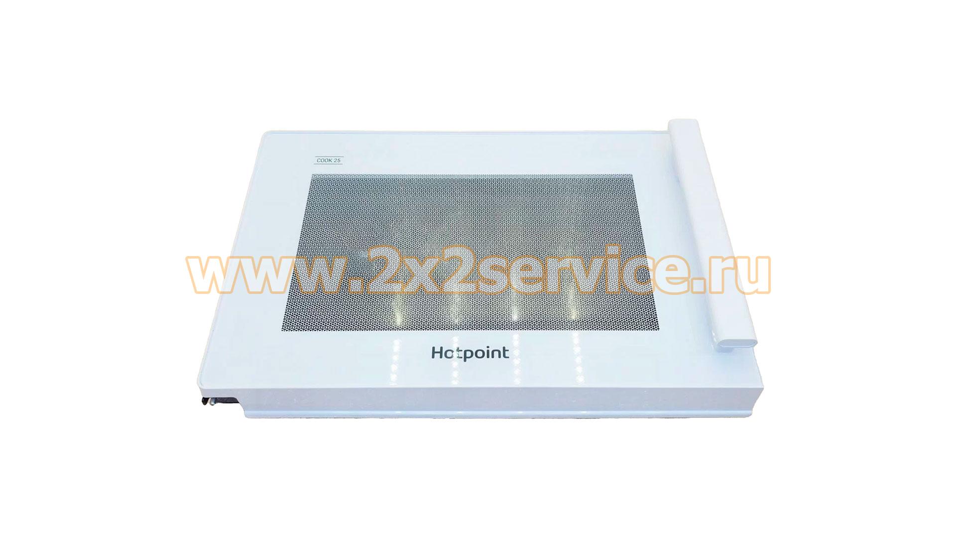Дверца в сборе СВЧ Hotpoint MWHA253W (C00535585)