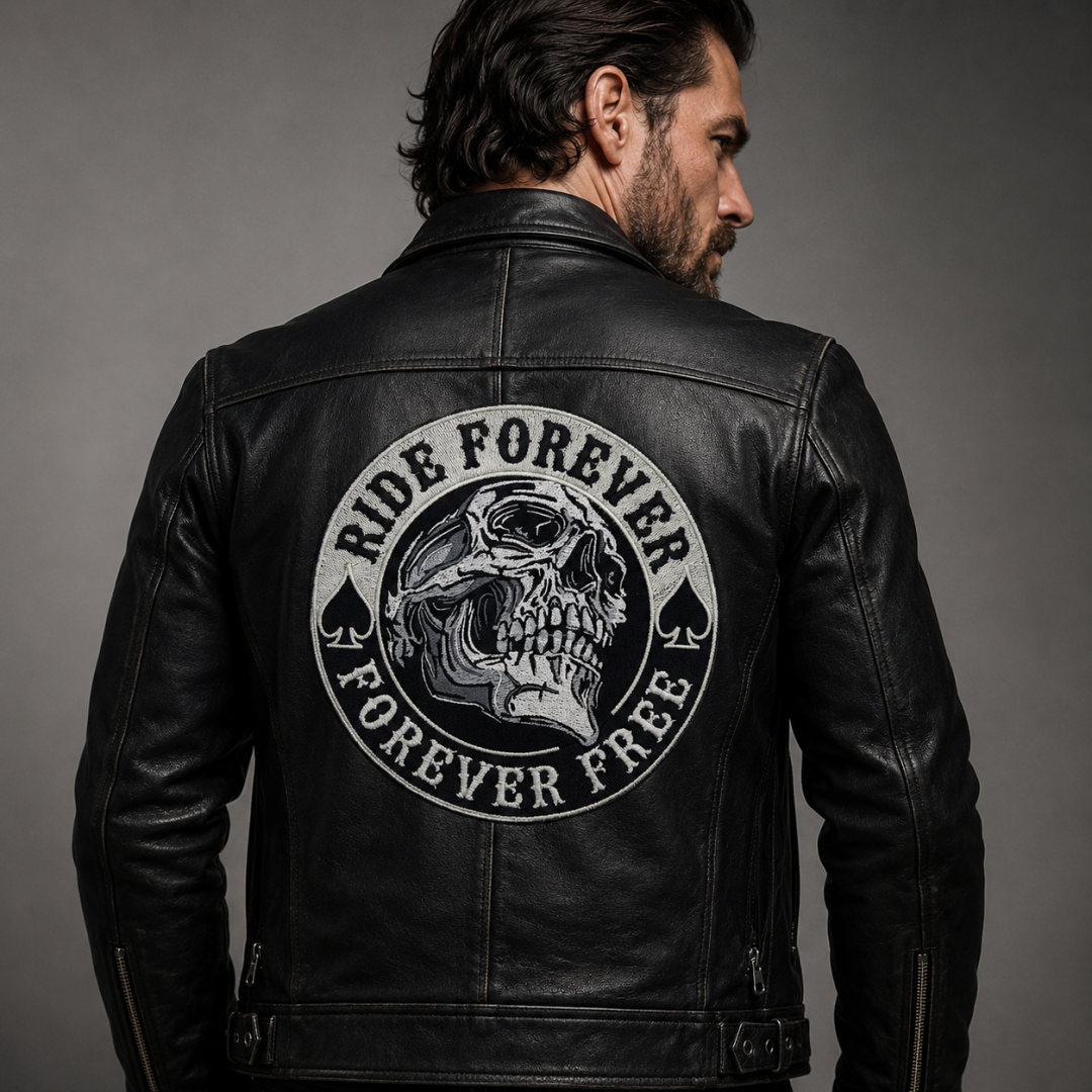Нашивка, патч, шеврон "Ride Forever Forever Free" 190x190mm PTC053