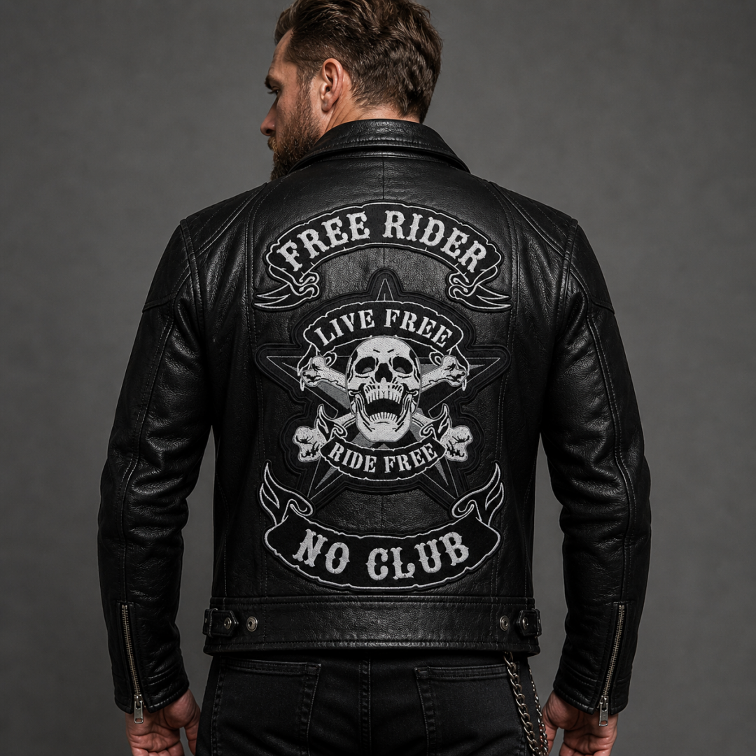 Нашивка, патч, шеврон (комплект из 3 шт.) "Free Rider" PTC136