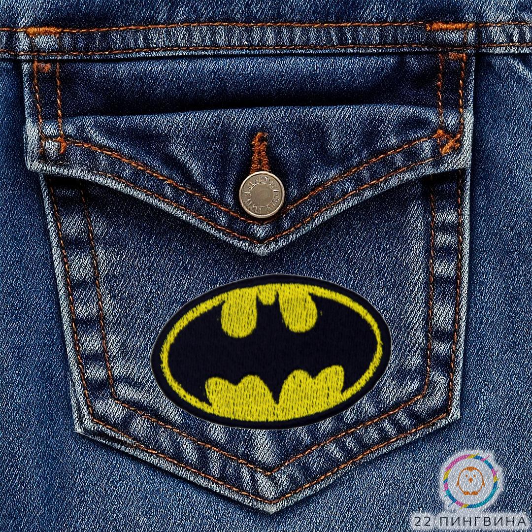 Нашивка, патч, шеврон "Batman" 60x40mm PTC063