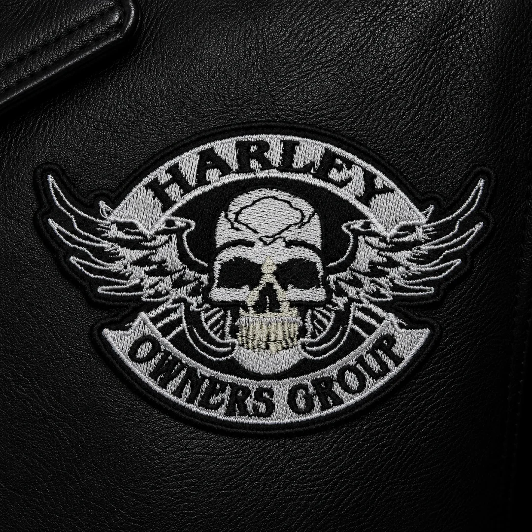 Нашивка, патч, шеврон "Harley Owners Group" 110x74mm PTC261