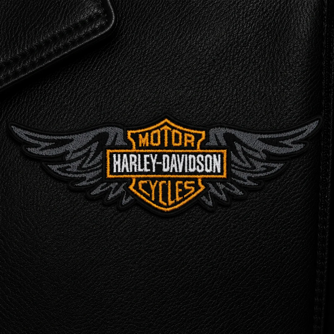 Нашивка, патч, шеврон "Harley Davidson. Крылья" 185x55mm PTC268