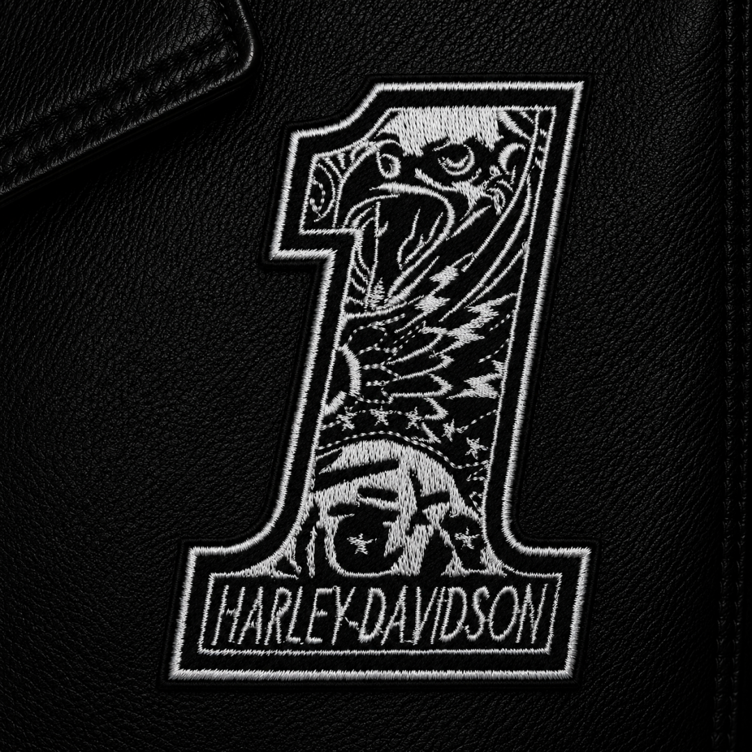 Нашивка, патч, шеврон "Harley Davidson. 1. Орел" 70x98mm PTC270