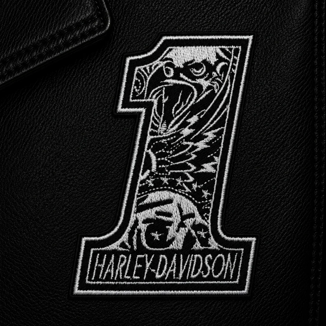 Нашивка, патч, шеврон "Harley Davidson. 1. Орел" 70x98mm PTC270