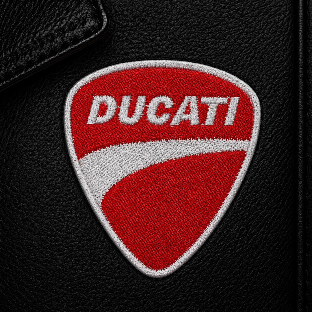 Нашивка, патч, шеврон "Ducati" 60x63mm PTC824