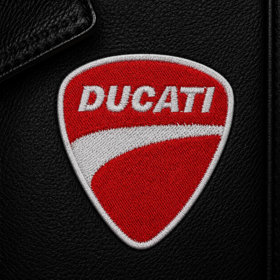 Нашивка, патч, шеврон "Ducati" 60x63mm PTC824