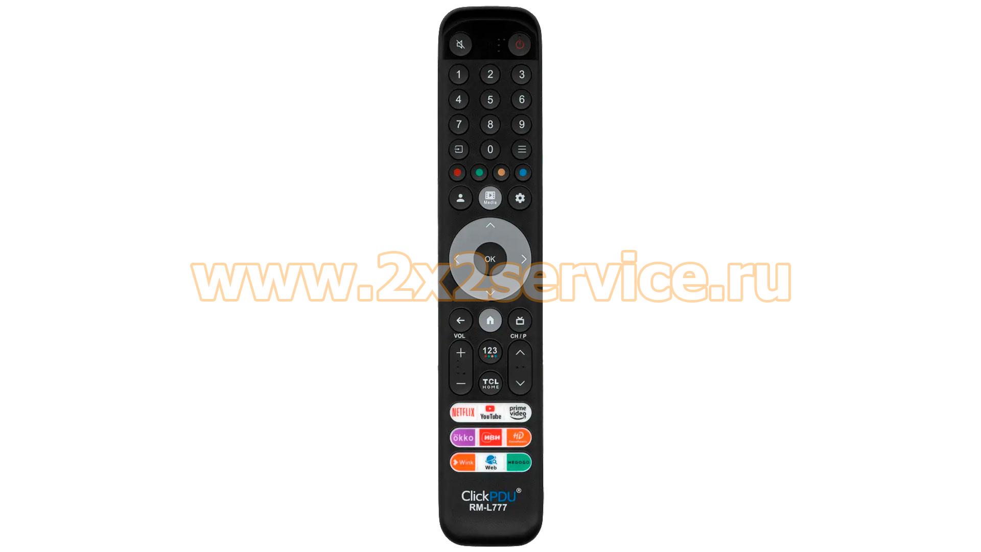 Пульт ClickPDU для TCL (RM-L777)